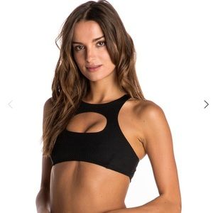 Ricurl “Mirage Essential High Neck Bikini Top”